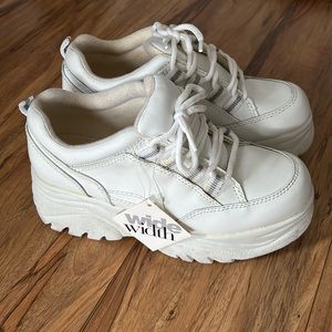 White Platform Sneakers